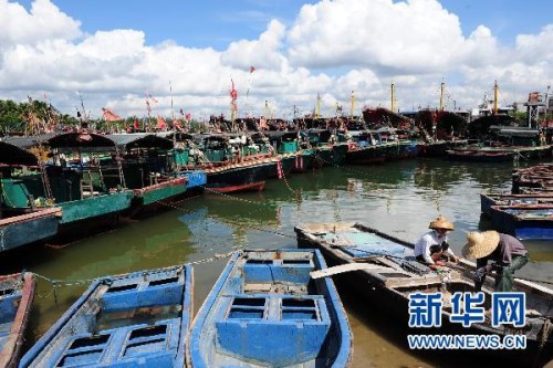 台风康森即将在海南临水到广东阳江沿海登陆