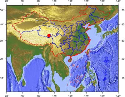 青海玉树今天凌晨发生5.0级地震